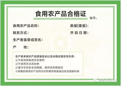 淮陽(yáng)試行食用農(nóng)產(chǎn)品合格證制度，為“舌尖上的安全”再加碼